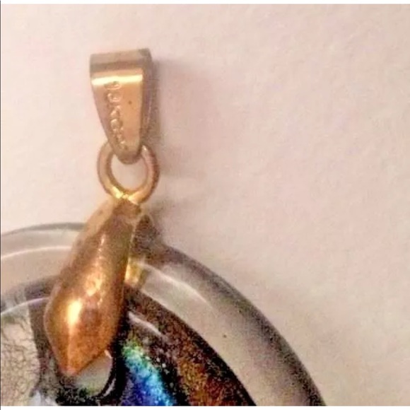 Multicolored Artist Glass Pendant for Necklace - Picture 5 of 8